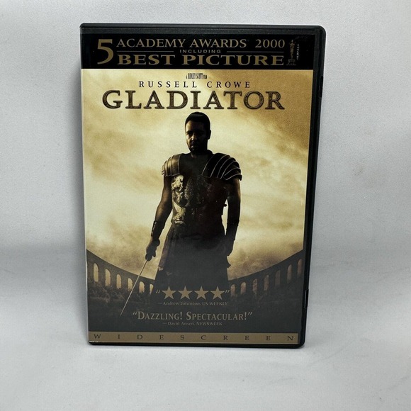 Gladiator Movie Film DVD Widescreen‎ Russel Crowe 5 Academy Awards Best Picture - Picture 1 of 9